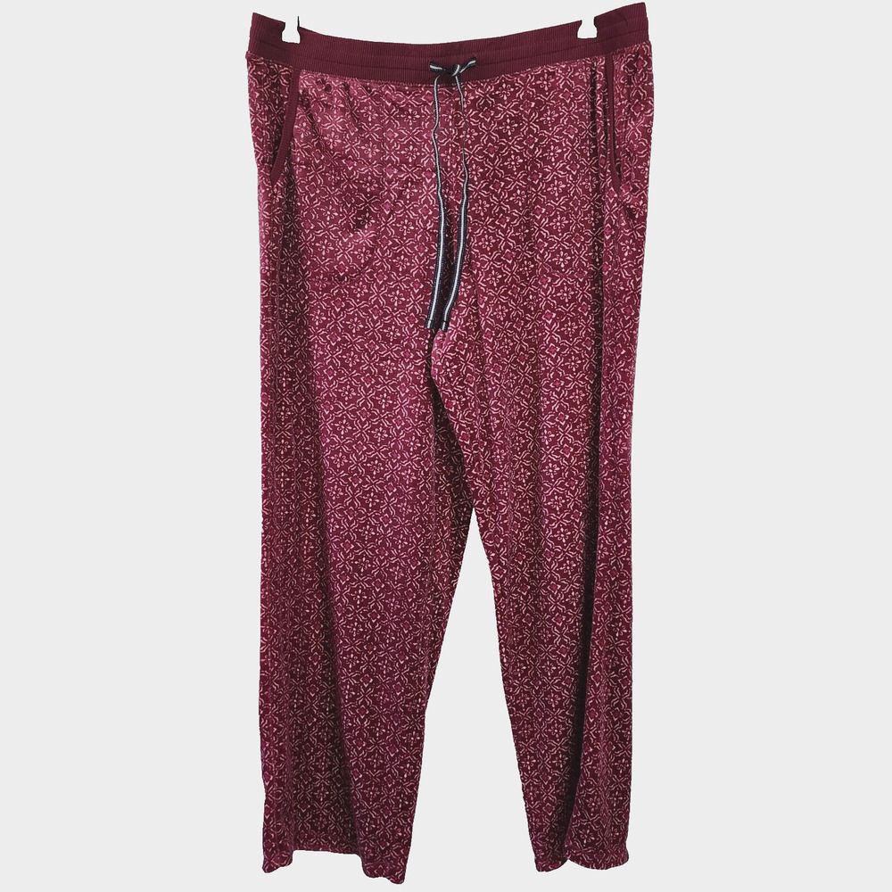 NAUTICA Red White Soft Felt Comfy Joggers Stretch Pockets Sizes L